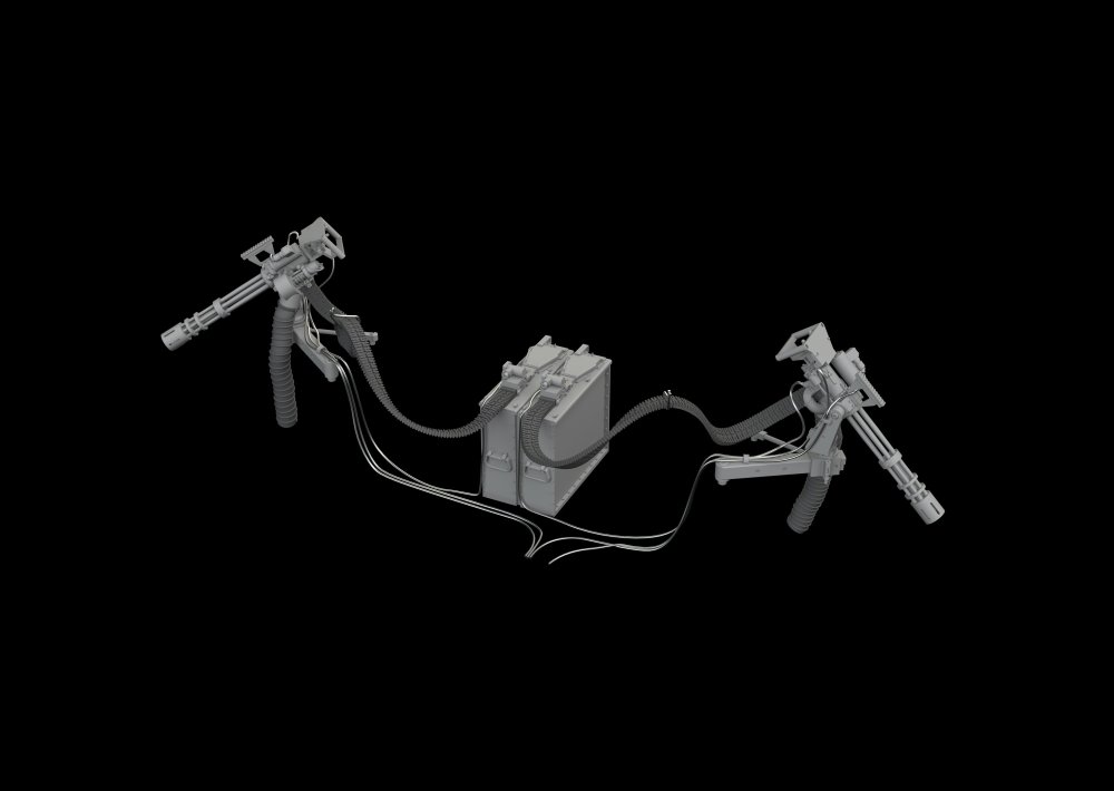 BRASSIN 1/48 UH-60 miniguns M134 PRINT (ICM)