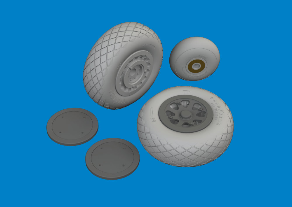 BRASSIN 1/48 DB-7B Boston III wheels (HKM)