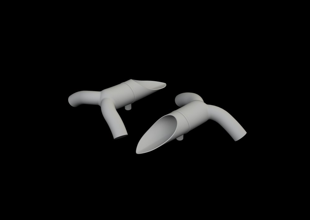 BRASSIN 1/48 DB-7B Boston III exhausts PRINT (HKM)