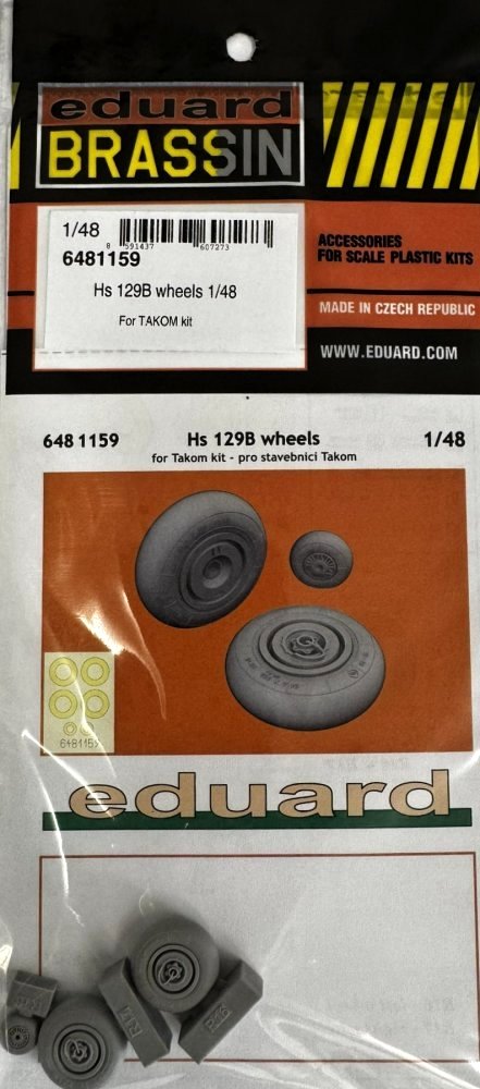 BRASSIN 1/48 Hs 129B wheels (TAKOM)
