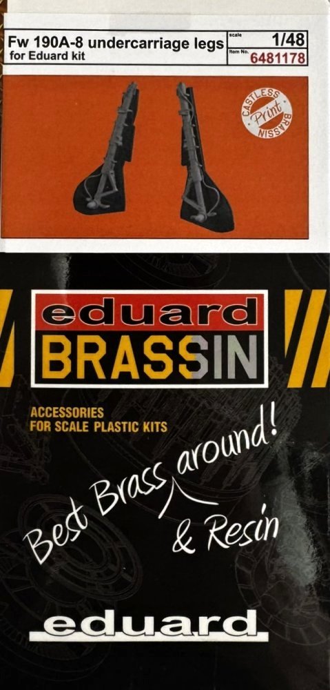 BRASSIN 1/48 Fw 190A-8 undercar. legs PRINT (EDU)