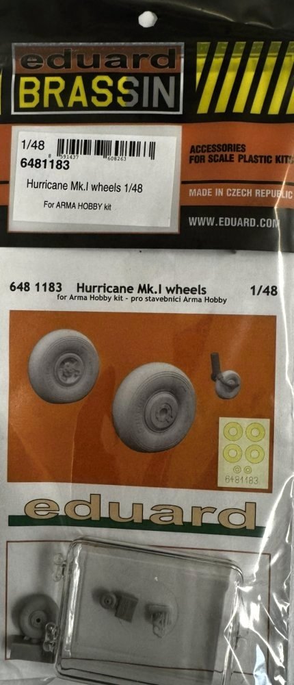 BRASSIN 1/48 Hurricane Mk.I wheels (ARMA H.)