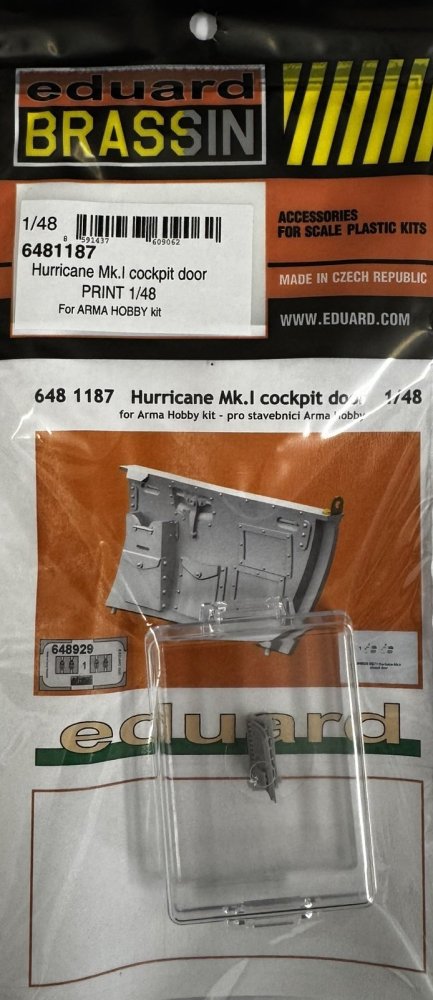BRASSIN 1/48 Hurricane Mk.I cockpit door  (ARMA)