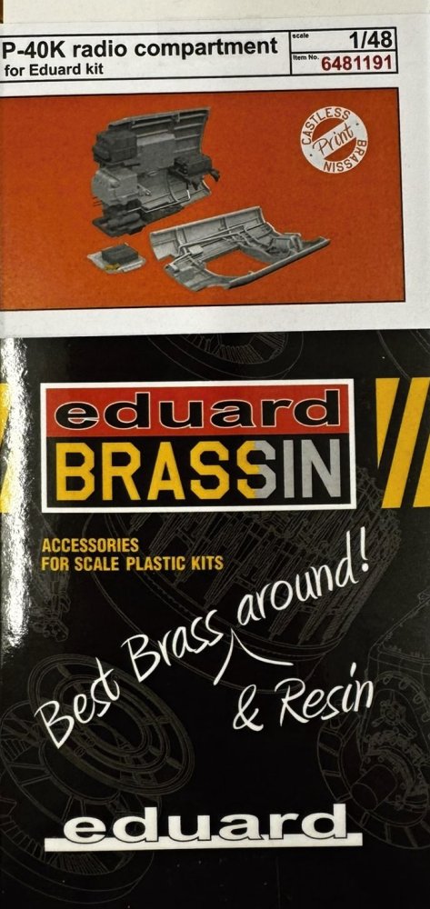 BRASSIN 1/48 P-40K radio compartment  (EDU)