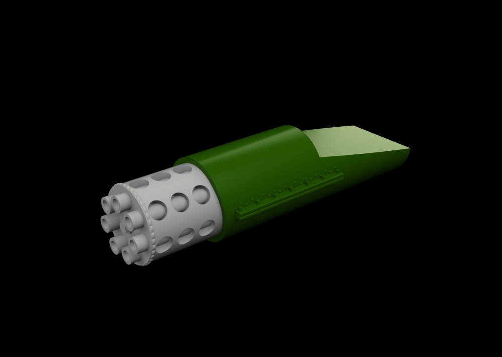 BRASSIN 1/72 A-10C rotary gun flash suppres.(GWH)