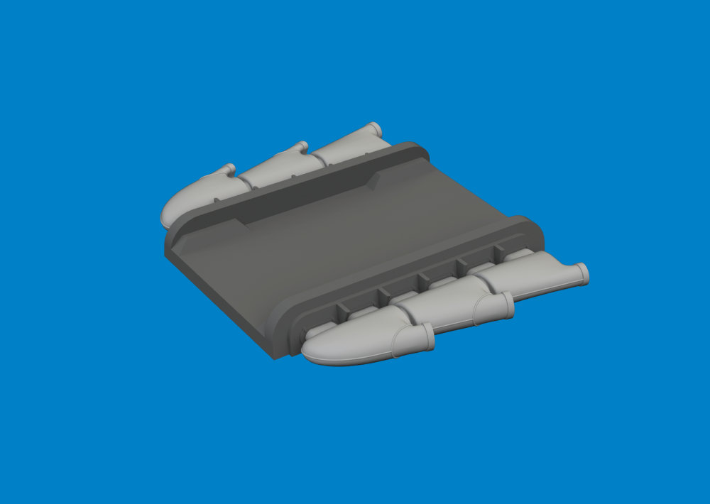 BRASSIN 1/72 Spitfire Mk.I/II/V 3-st. exh.rounded