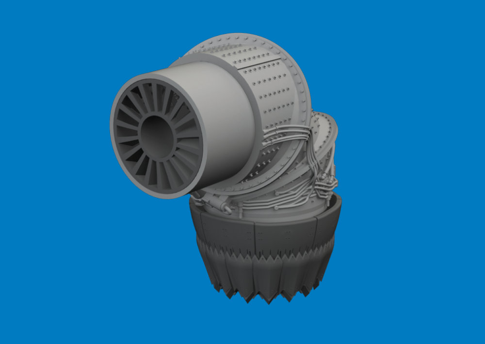 BRASSIN 1/72 F-35B exhaust nozzle PRINT (TAM)
