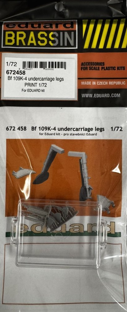 BRASSIN 1/72 Bf 109K-4 undercar.legs PRINT (EDU)