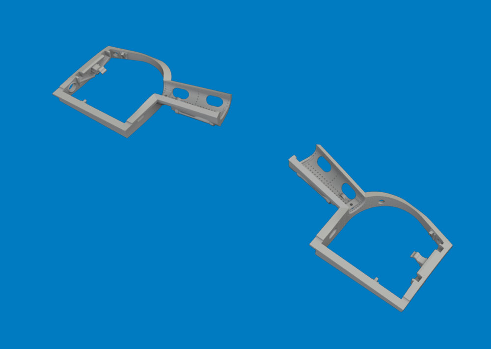 BRASSIN 1/72 Bf 109K-4 wheel bays PRINT (EDU)
