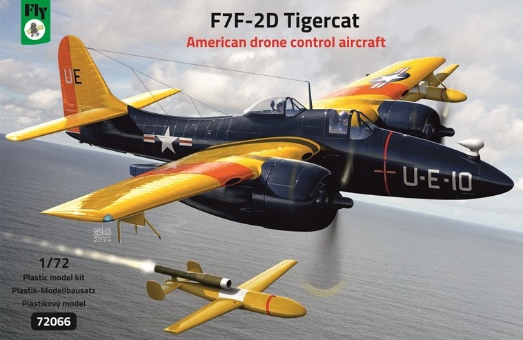 1/72 F7F-2D Tigercat American drone control plane