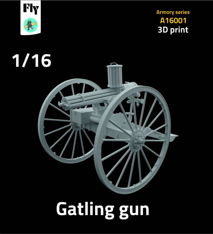 1/16 Gatling Gun (3D-Printed)