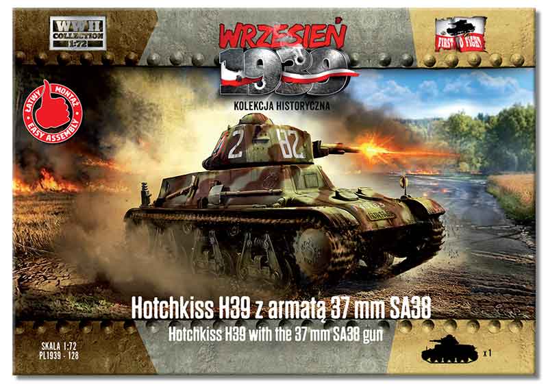 1/72 Hotchkiss H39 with the 37 mm SA38 gun