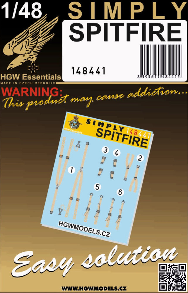 1/48 Seatbelts Spifire (SIMPLY)