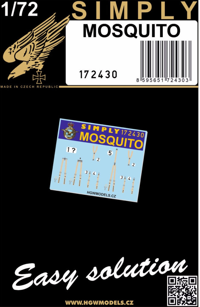 1/72 Seatbelts MOSQUITO (SIMPLY)