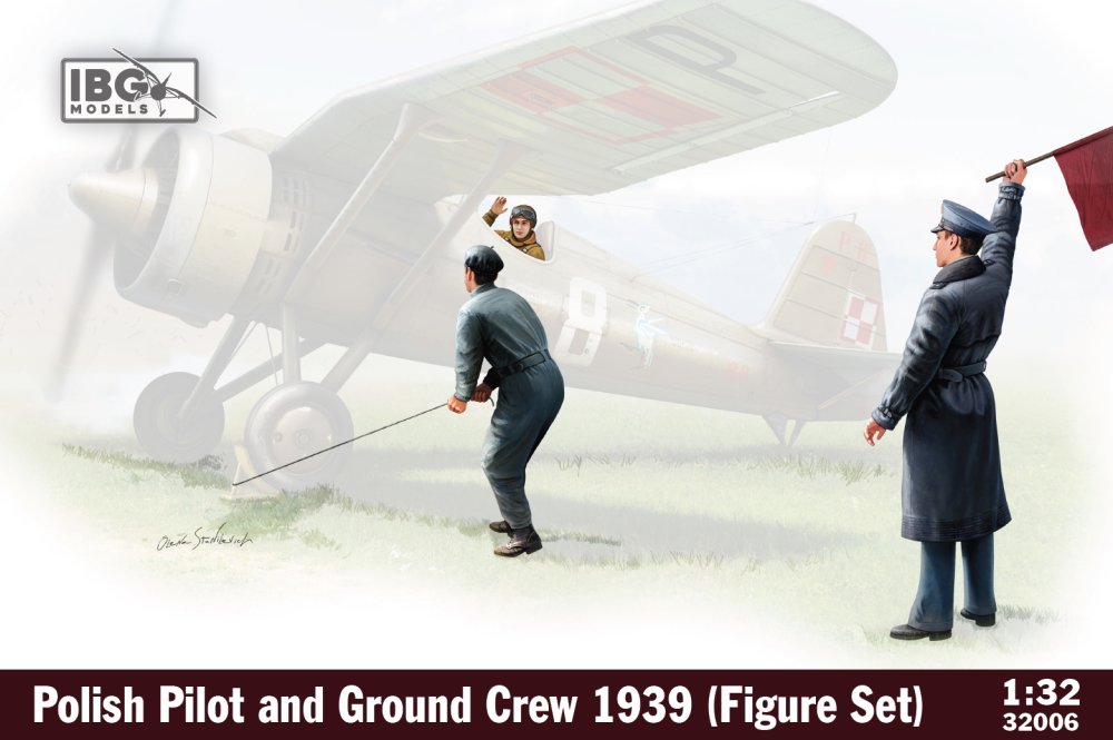 1/32 Polish Pilot and Ground Crew 1939 (3 fig.)