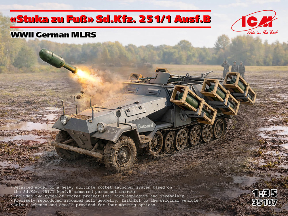 1:35 Sd.Kfz.251/1 Ausf.B, German MLRS