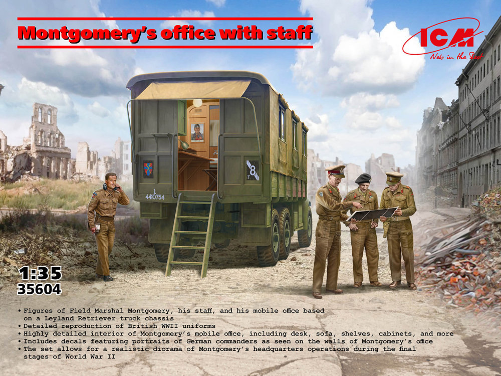 1/35 Montgomery's office with staff (4 fig.)