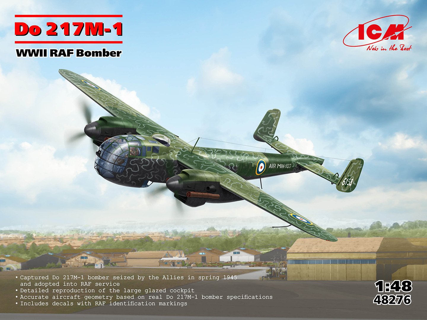 1:48 Dornier Do 217M-1 RAF Bomber WWII