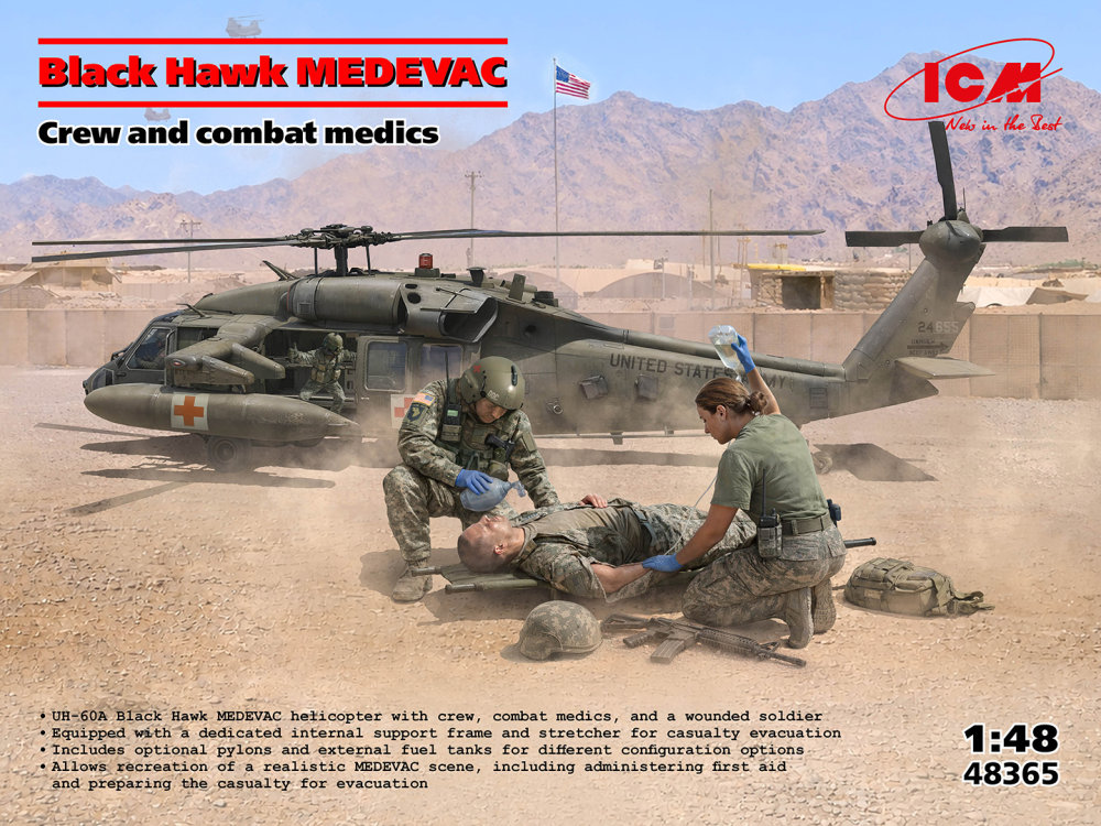 1:48 Black Hawk MEDEVAC w/ Crew & Combat Medics