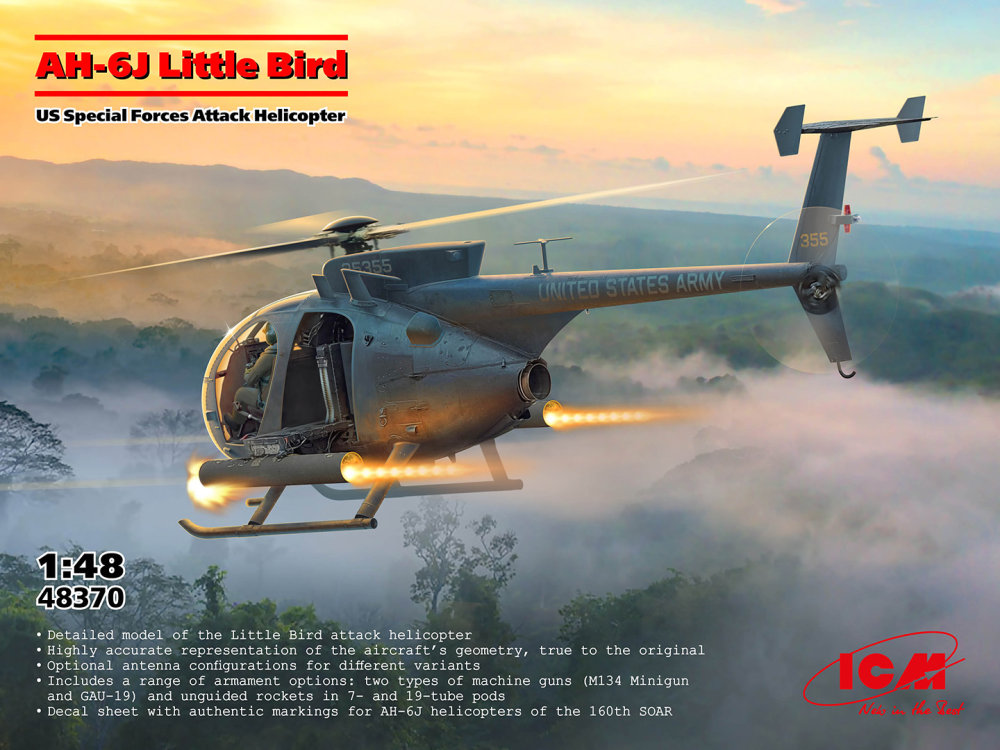 1:48 AH-6J Little Bird, US Special Forces Helicopter