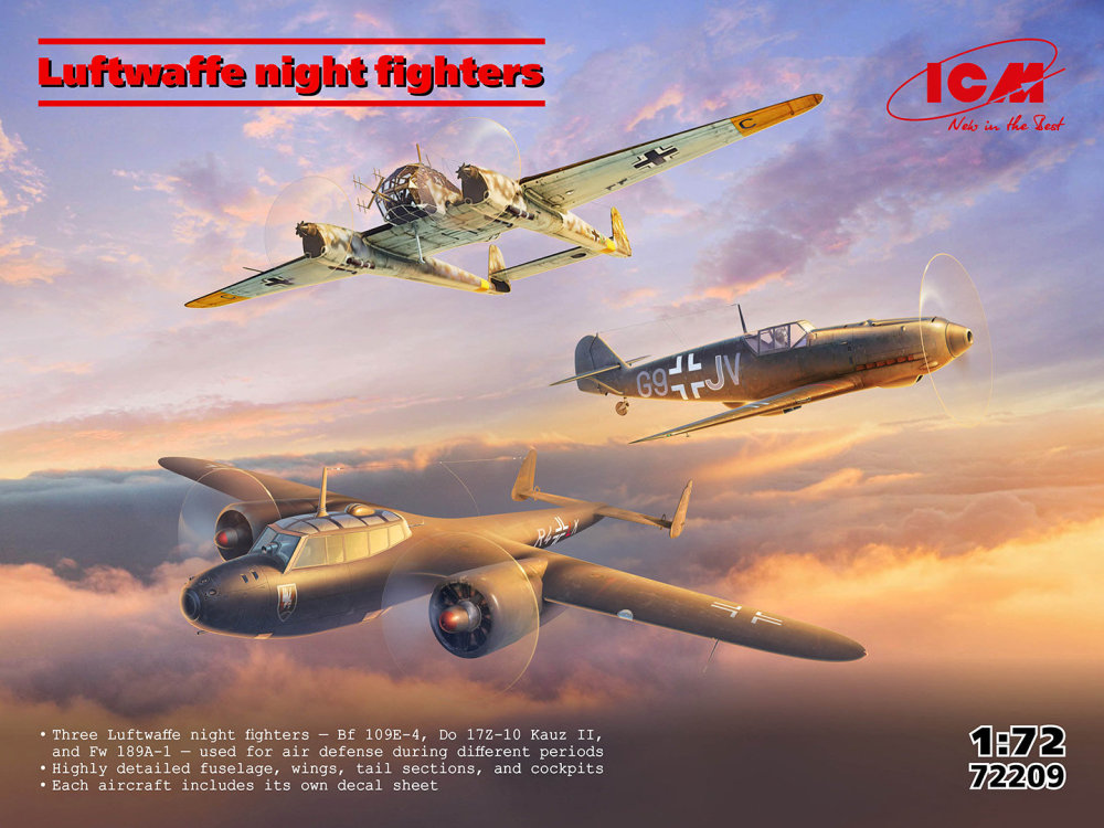 1:72 Luftwaffe Night Fighters (3 kits)