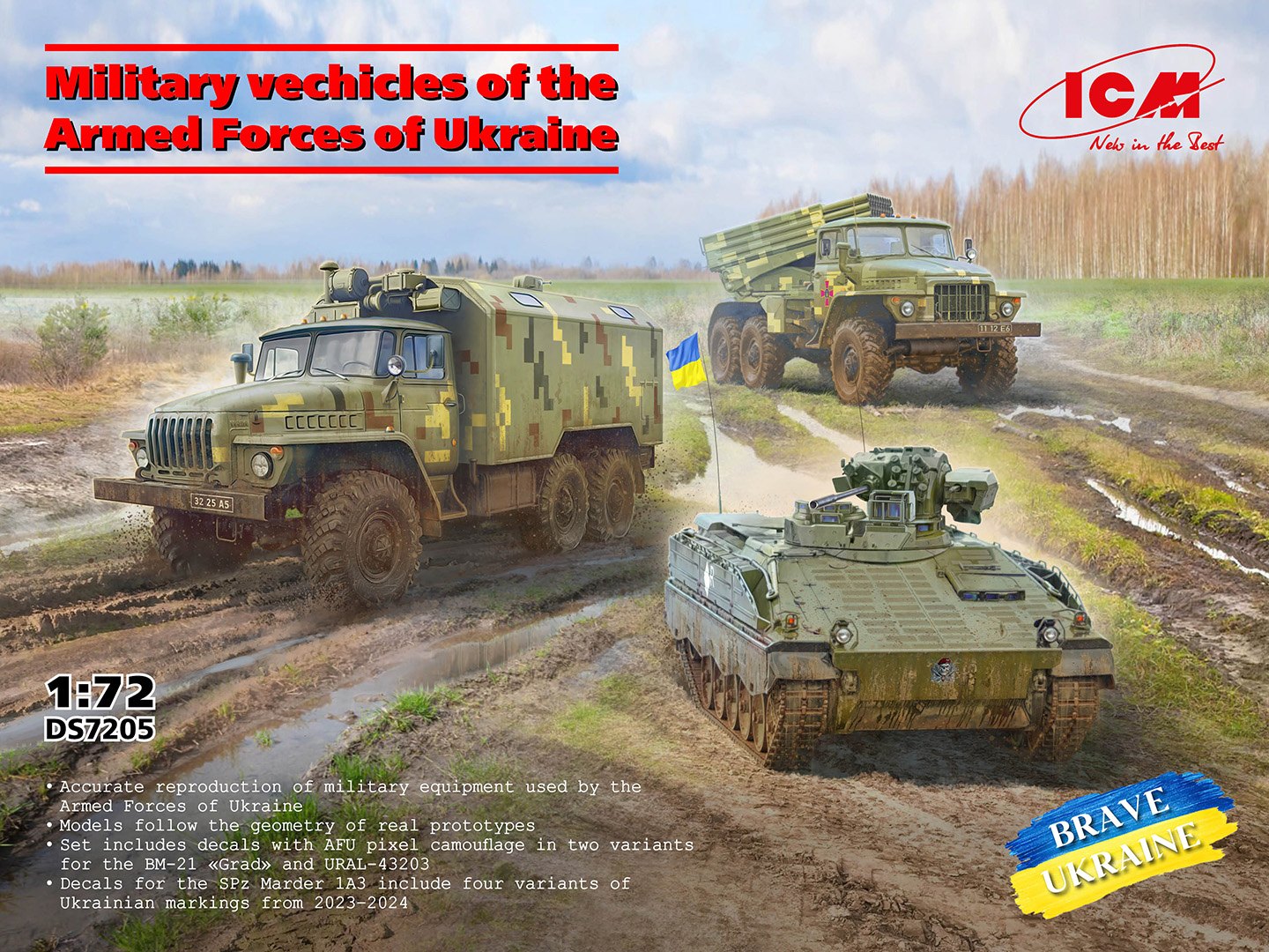 1:72 Military vehicles of Armed Forces UA (3 kits)