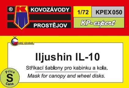 1/72 Canopy&wheel mask Ilyushin IL-10
