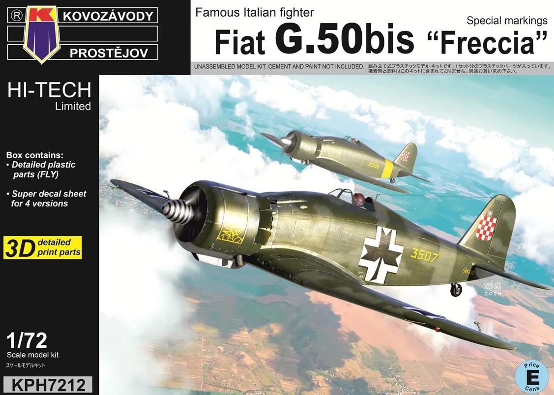 1/72 Fiat G.50bis Freccia Special markings HI-TECH
