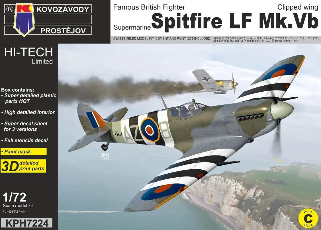 1/72 Spitfire LF Mk.Vb 'Clipped Wing' (3x camo)