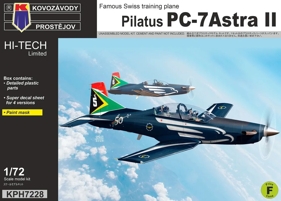 1/72 Pilatus PC-7 Astra II (4x camo) HI-TECH