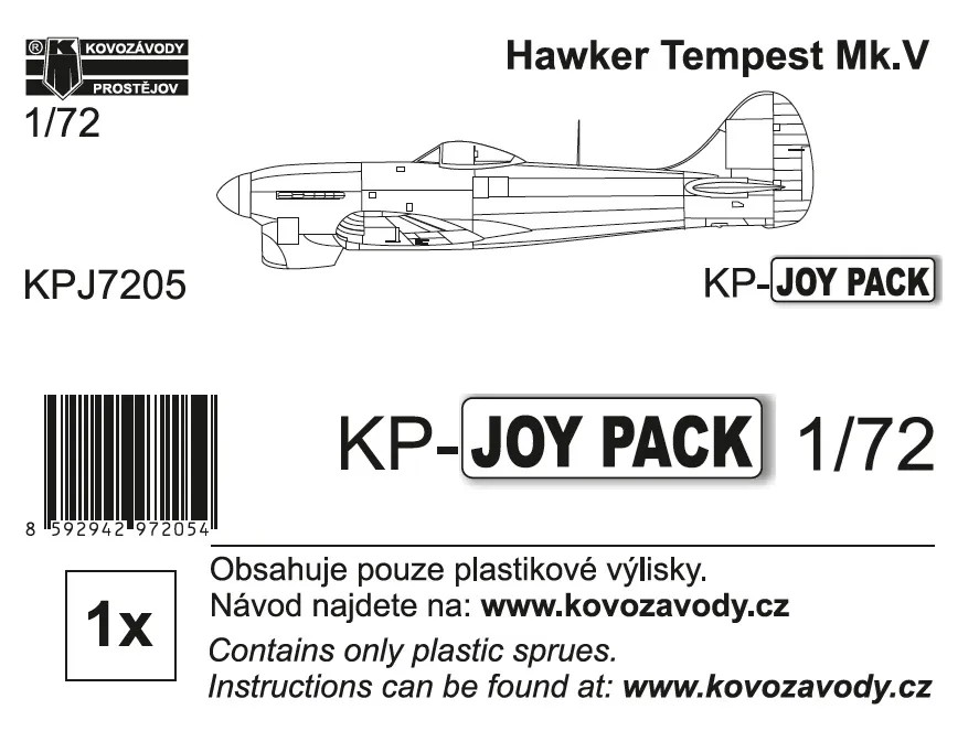 1/72 Tempest Mk.V (no decals&instr.) KP-JOYPACK