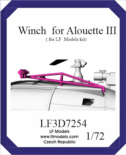 1/72 Winch for Alouette III, 3D-Print (LF)