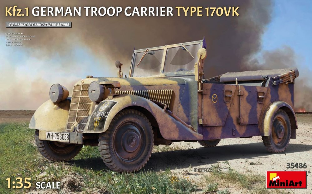 1:35 Kfz.1 German Troop Carrier Type 170VK 
