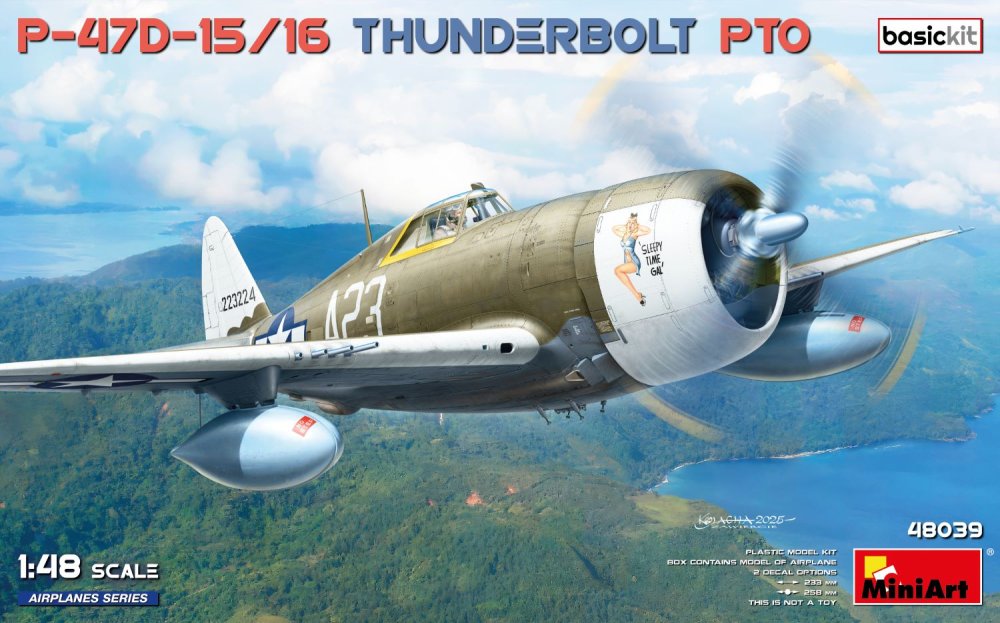 1/48 P-47D-15/16 Thunderbolt, PTO (BASIC KIT)