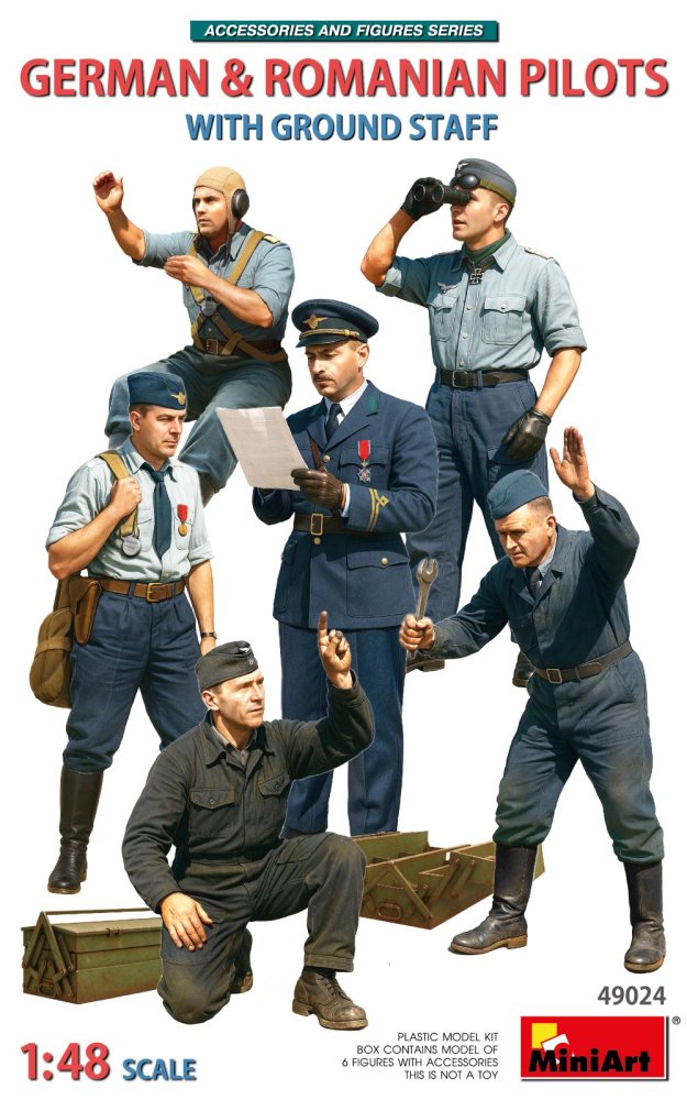 1/48 German&Romanian Pilots w/Ground Staff (6 fig)