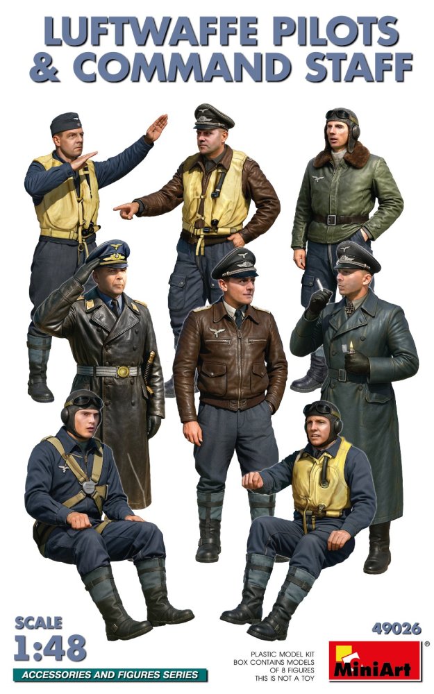 1:48 Luftwaffe Pilots and Command Staff (8 fig.)