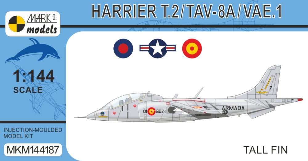 1/144 Harrier T.2/TAV-8A/TAV-8S 'Tall Fin'
