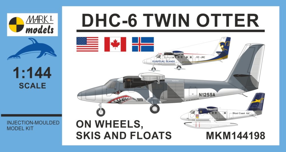1/144 DHC-6 Twin Otter On Wheels, Skis and Floats
