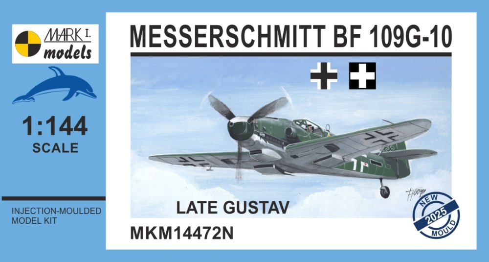 1/144 Bf 109G-10 'Late Gustav' (2-in-1, New Tool)