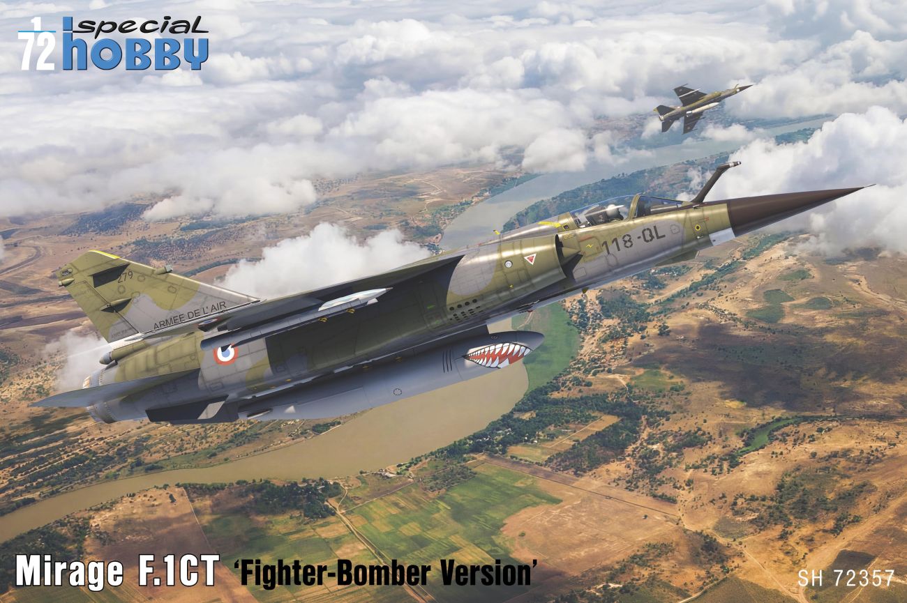 1/72 Mirage F.1CT Fighter-Bomber Version (4x camo)