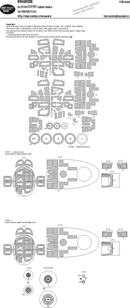 1/48 Mask Do 217M-1 EXPERT (ICM 48274)