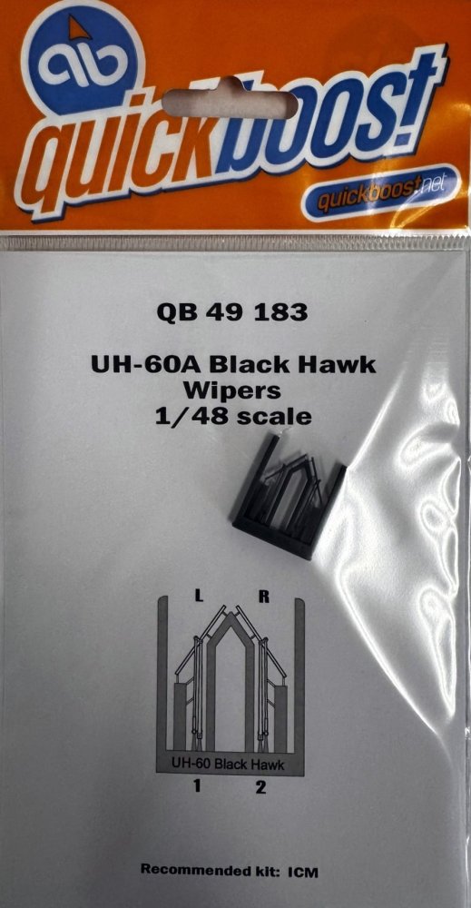 1/48 UH-60A Black Hawk wipers (ICM)