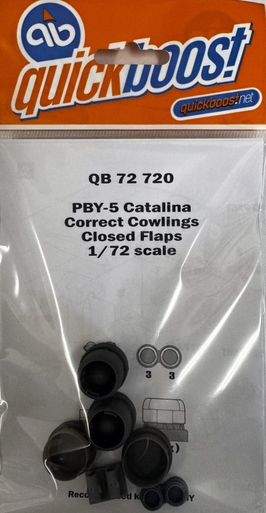 1/72 PBY-5 Catalina correct cowlings closed flaps