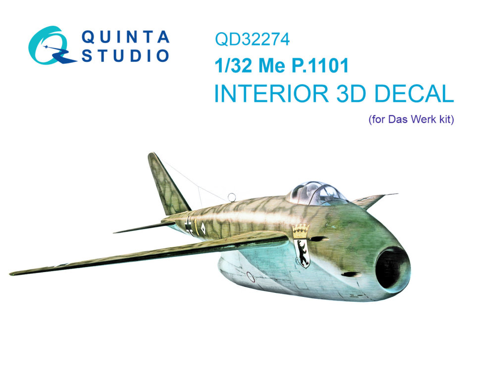 1/32 Me P.1101 3D-Print&col.Interior (DAS WERK)