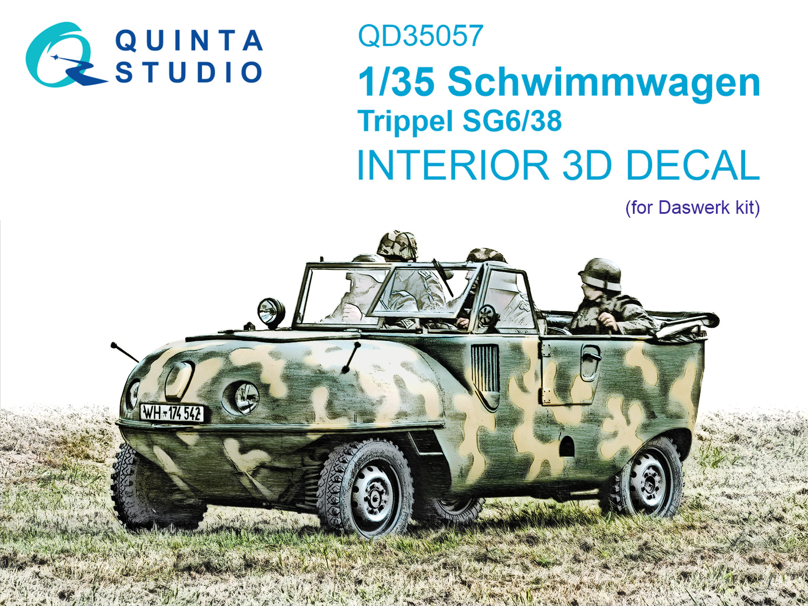 1/35 Schwimmwagen Trippel SG6/38 3D-Print&col.Int.