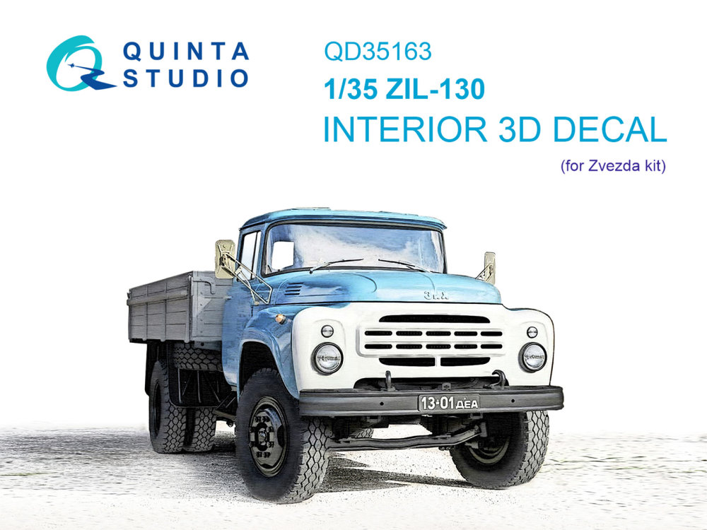 1/35 ZiL-130 3D-Print&col.Interior (ZVE)