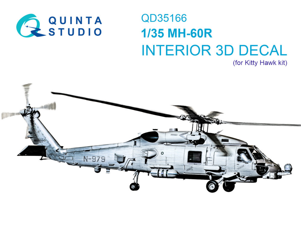 1/35 MH-60R Seahawk 3D-Print&col.Inter. (KITTYH)