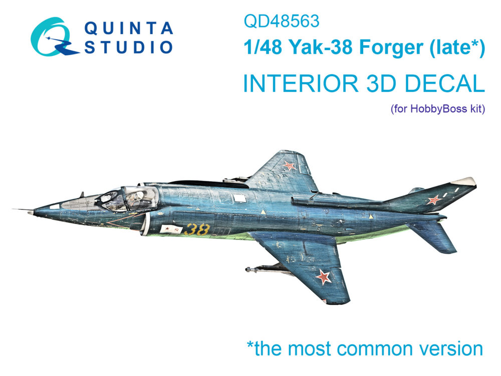 1/48 Yak-38 3D-Print&col.Interior (HOBBYB)