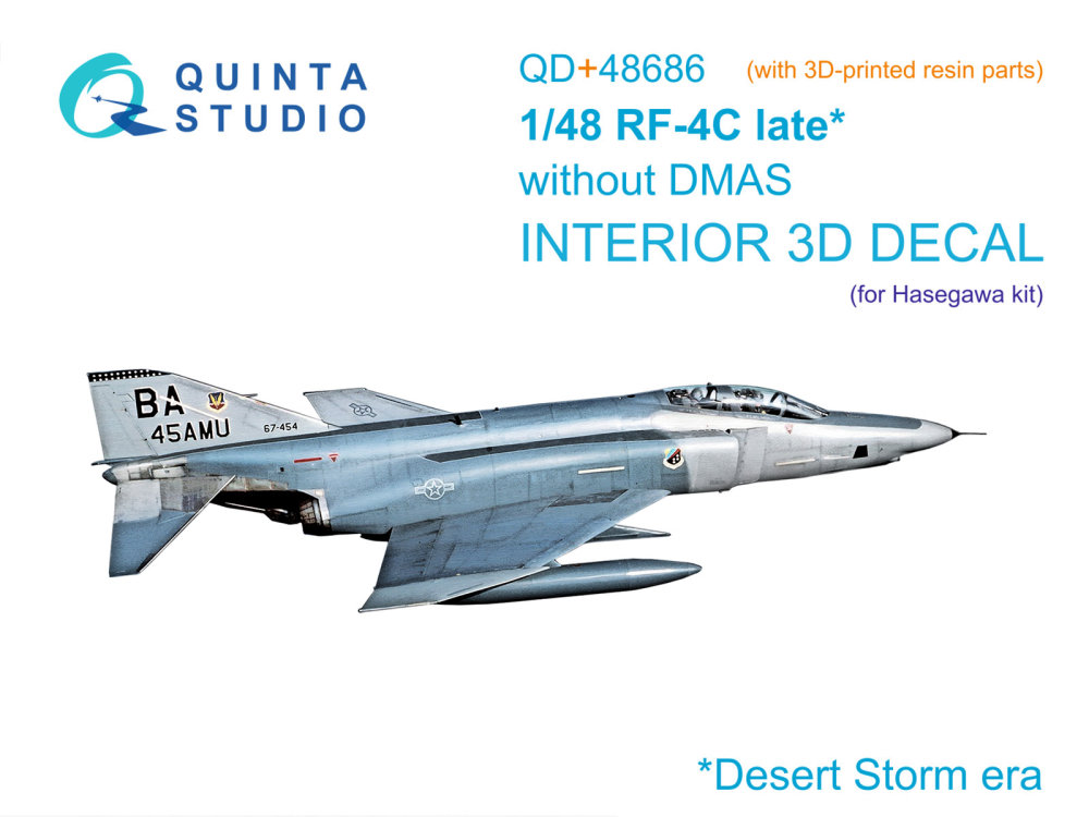 1/48 RF-4C Phantom II late w/o DMAS 3D Int.(HAS)