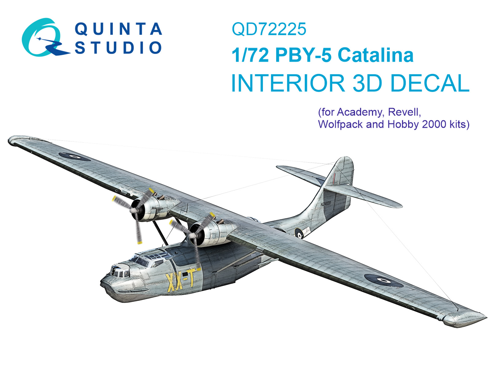 1/72 PBY-5 Catalina 3D-Print&col.Interior (ACAD)
